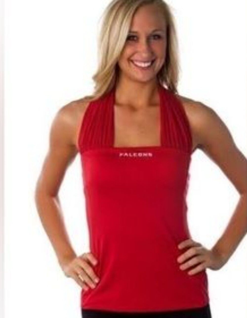 Atlanta Falcons All Sport Couture Red Halter Top Size XS